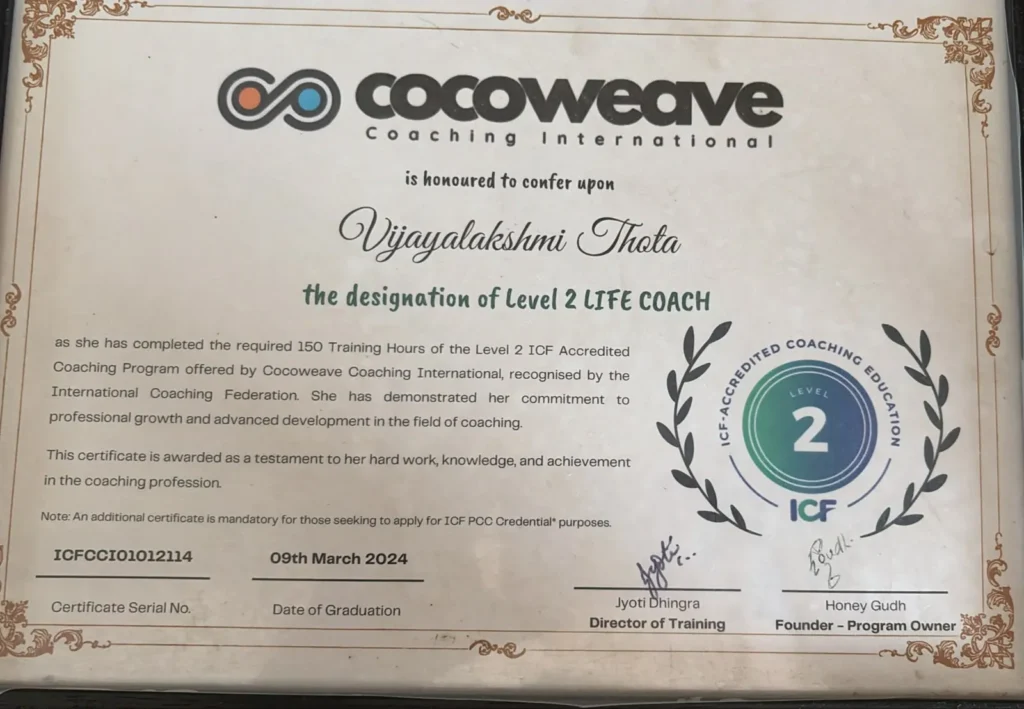 new-certificate-vijaya-thota